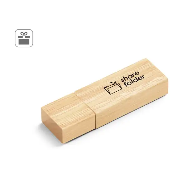 16 GB USB-Stick aus Bambus – Ansicht 2