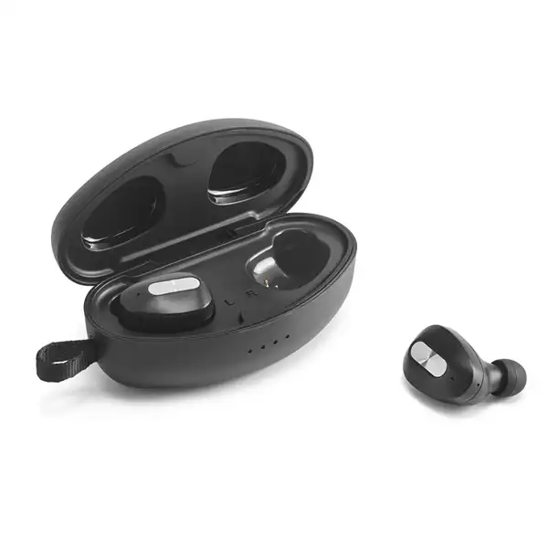 kabellose In-Ear Kopfhörer aus Metall und ABS inkl. Ladegerät – Ansicht 2