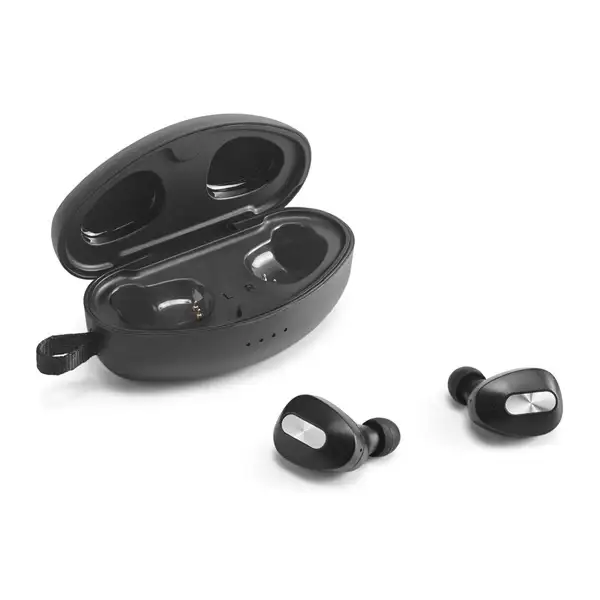 kabellose In-Ear Kopfhörer aus Metall und ABS inkl. Ladegerät – Ansicht 3