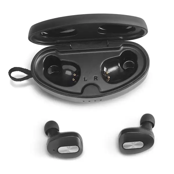 kabellose In-Ear Kopfhörer aus Metall und ABS inkl. Ladegerät – Ansicht 5