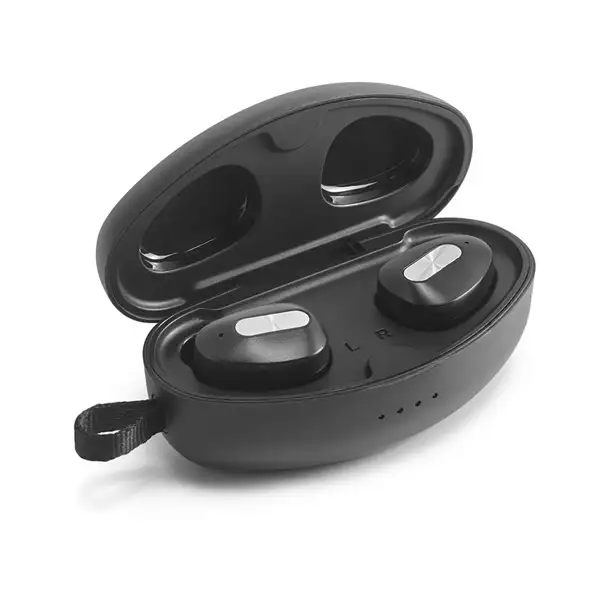 kabellose In-Ear Kopfhörer aus Metall und ABS inkl. Ladegerät – Ansicht 1