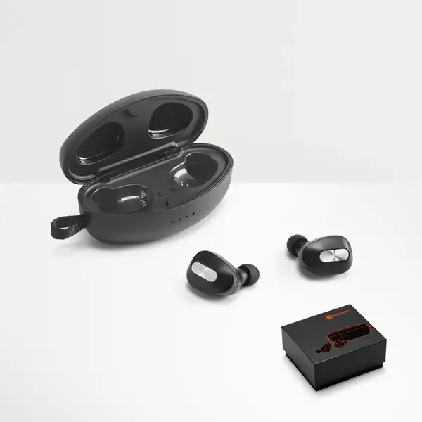 kabellose In-Ear Kopfhörer aus Metall und ABS inkl. Ladegerät – Ansicht 6
