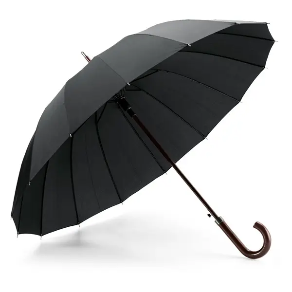 Regenschirm mit 16 Stangen aus 190T-Pongee mit automatischer Öffnung – Werbeartikel mit Logo bedrucken