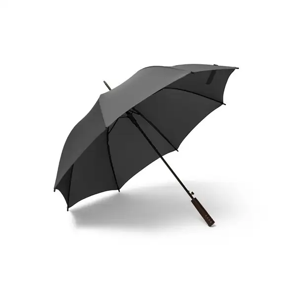 Regenschirm aus recyceltem Polyester (100% rPET) Pongé mit automatischer Öffnung – Ansicht 1