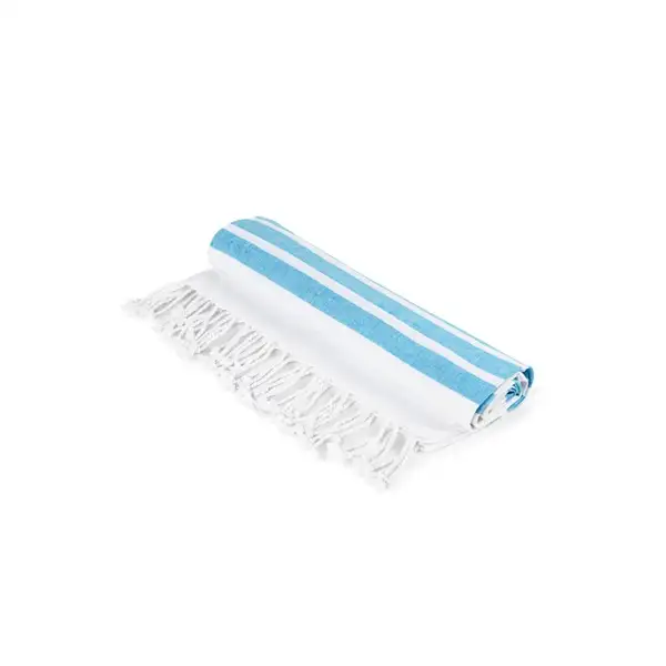 Strandtuch aus Baumwolle (70% recycelt) und Polyester (30% recycelt) (180 g/m²) – Ansicht 4