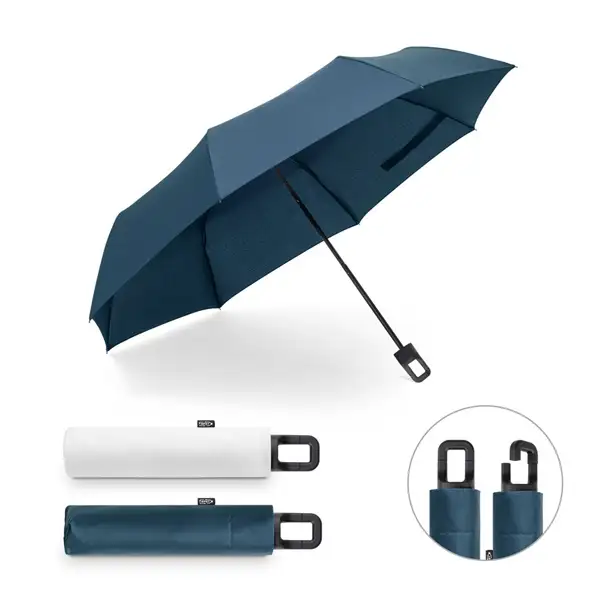 21-Zoll-Regenschirm aus recyceltem Polyester (100 % rPET) 190T winddichtem Pongee – Ansicht 9