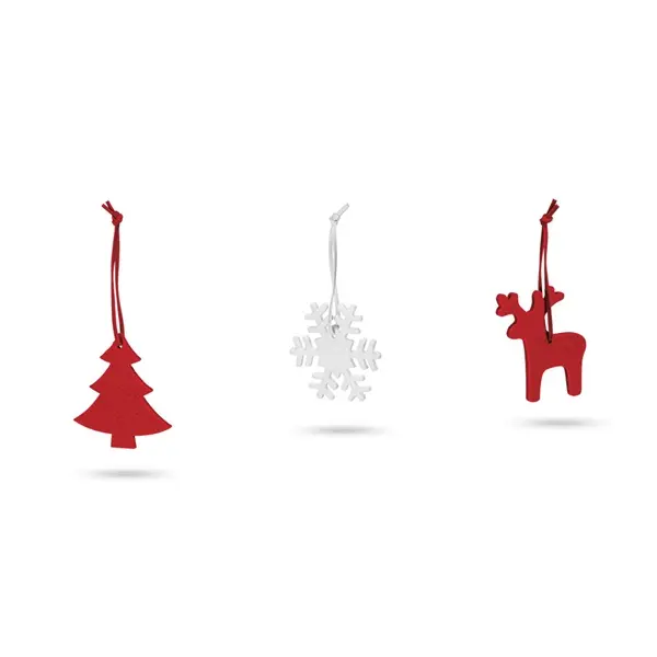 Weihnachtsfiguren zum Aufhängen – Werbeartikel mit Logo bedrucken