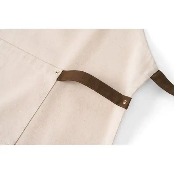 Schürze aus 100% Canvas-Baumwolle (320 g/m²) mit Metalldetails – Ansicht 4