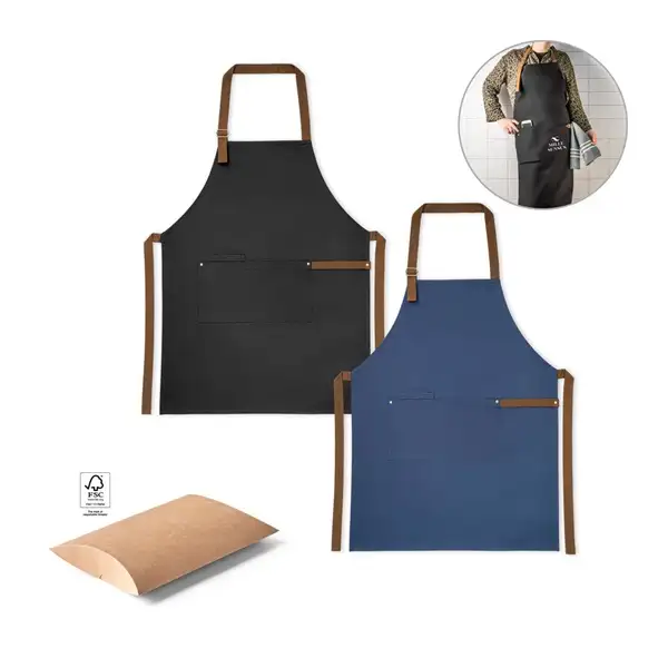 Schürze aus 100% Canvas-Baumwolle (300 g/m²) mit Metalldetails – Ansicht 9