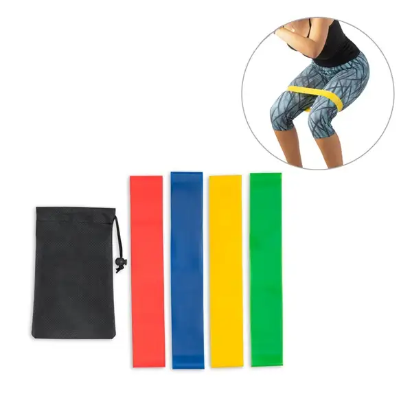 Set elastischer Sportbänder mit Vliesstoffbeutel – Ansicht 7