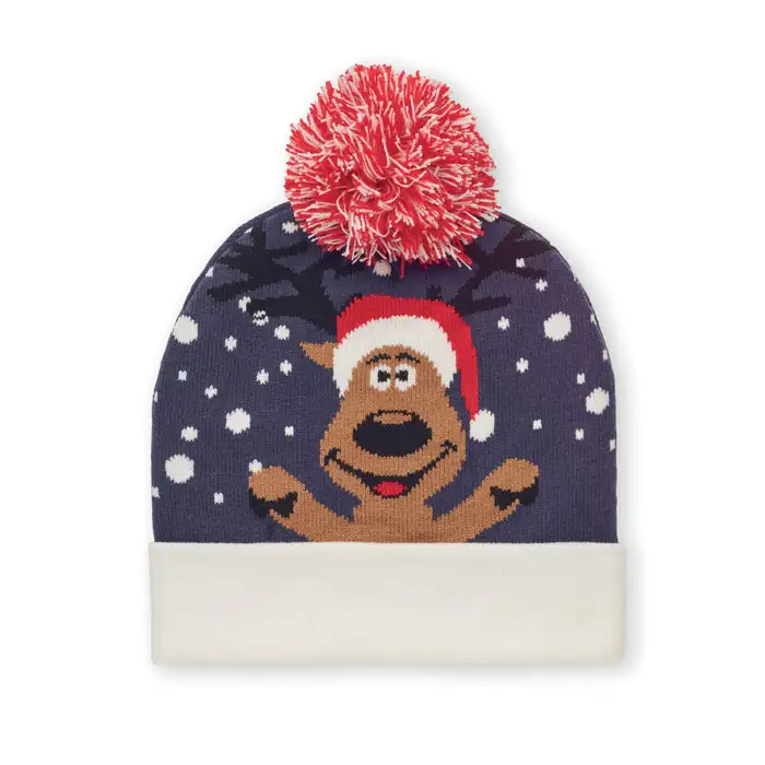 Weihnachtliche Strickmütze – Ansicht 1
