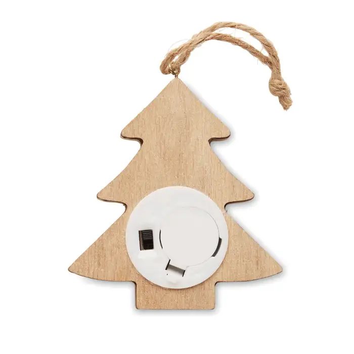 Anhänger aus Holz mit LED – Ansicht 3