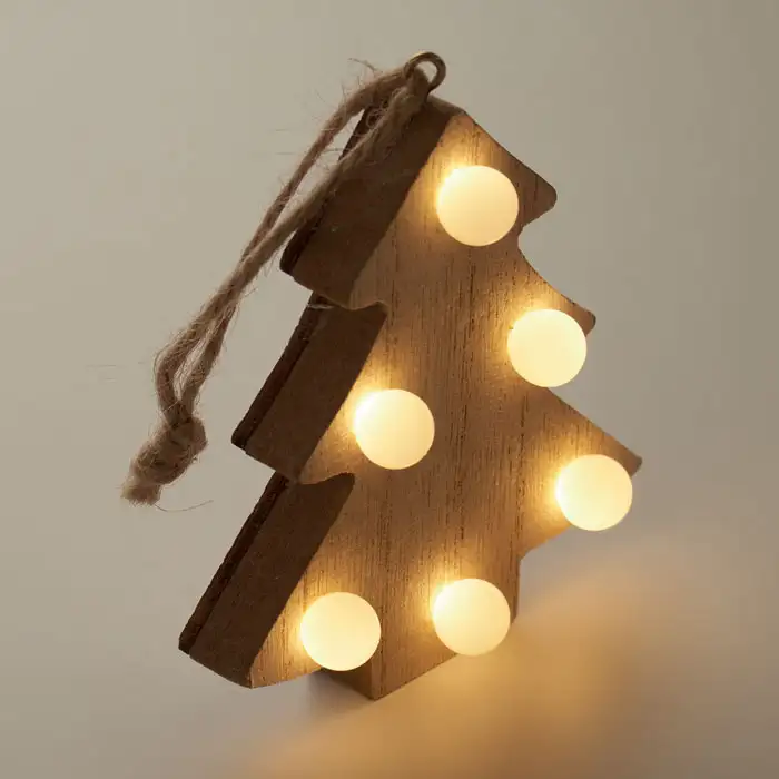 Anhänger aus Holz mit LED – Ansicht 5