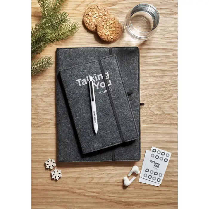 DIN A5 Notizbuch RPET-Filz – Ansicht 5