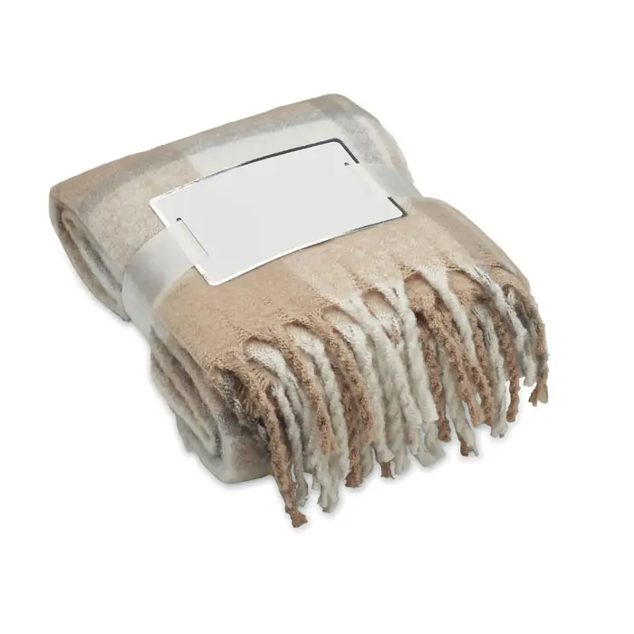 Karierte Mohair-Decke