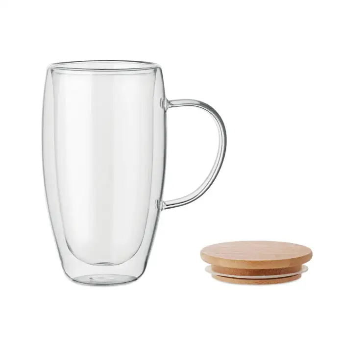 Doppelwandiger Glasbecher 450ml – Ansicht 2
