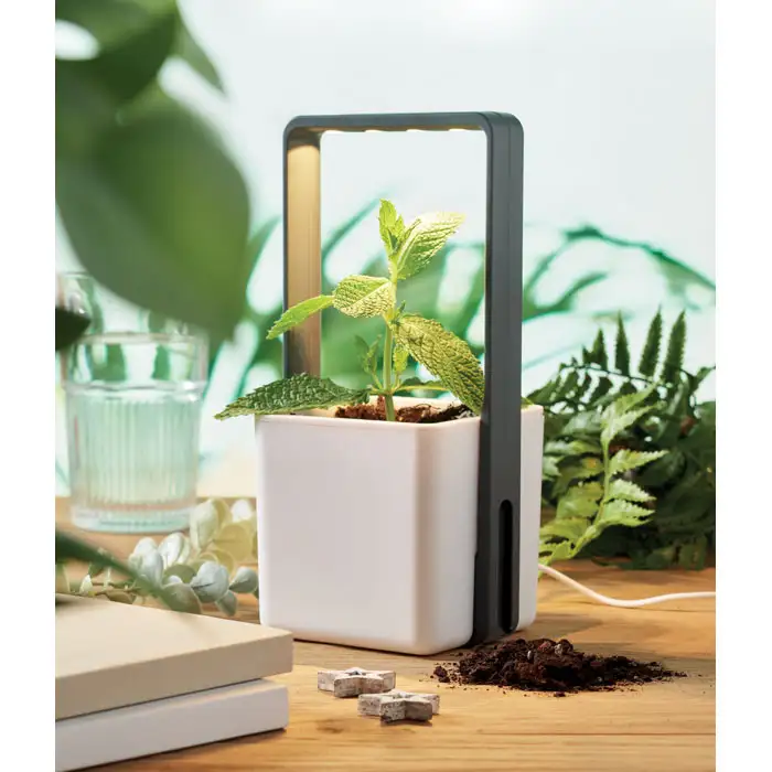Inndor-Pflanztopf mit LED – Ansicht 2