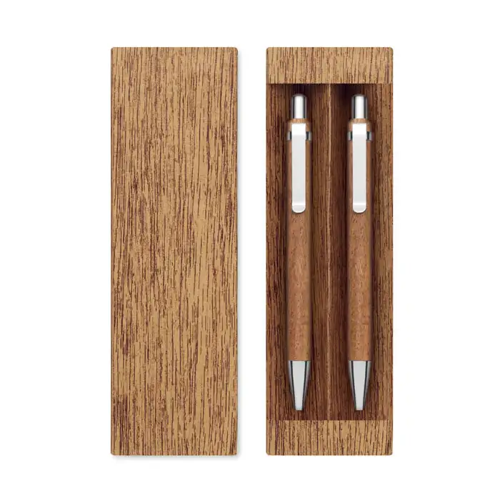 Schreibgeräte-Set Akazienholz – Ansicht 3