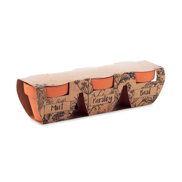 Terracotta-Set Kräuter – Ansicht 3