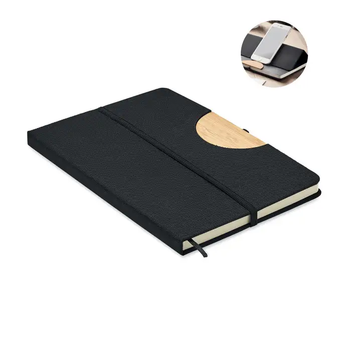 DIN A5 RPET Notizbuch, liniert – Ansicht 1