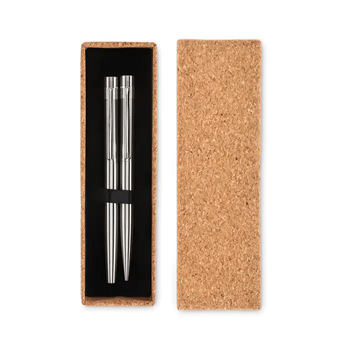 Schreibgeräte-Set aus Edelstahl – Ansicht 2