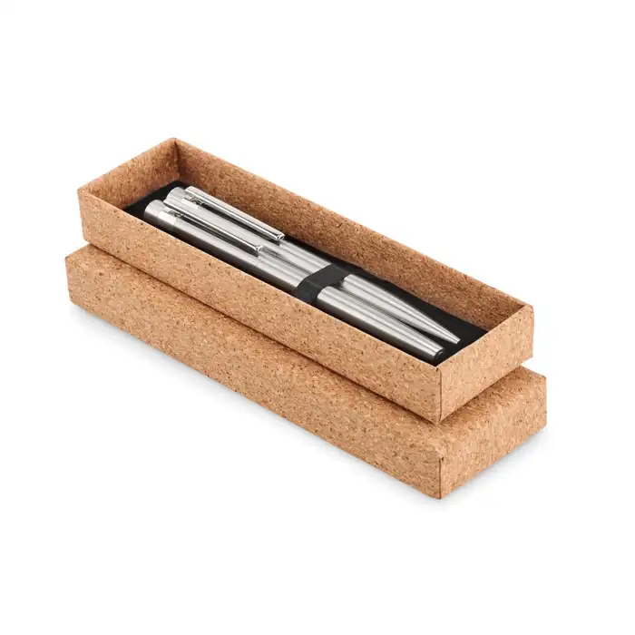 Schreibgeräte-Set aus Edelstahl – Ansicht 1