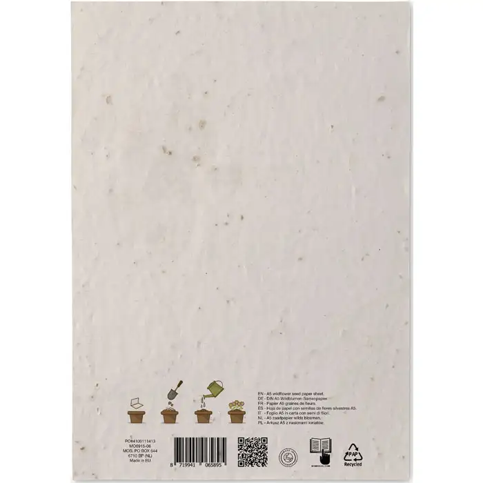 DIN A5 Wildblumen-Samenpapier – Ansicht 4