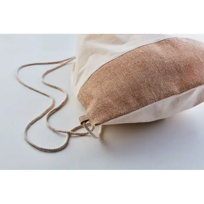 Beutel mit Kordelzug Jute – Ansicht 2