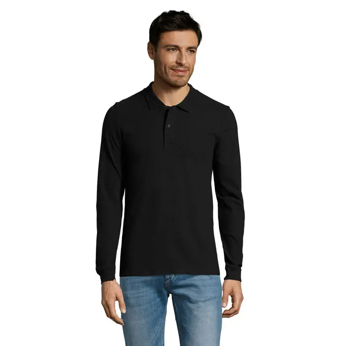 PERFECT MEN LSL POLO 180g – Werbeartikel mit Logo bedrucken
