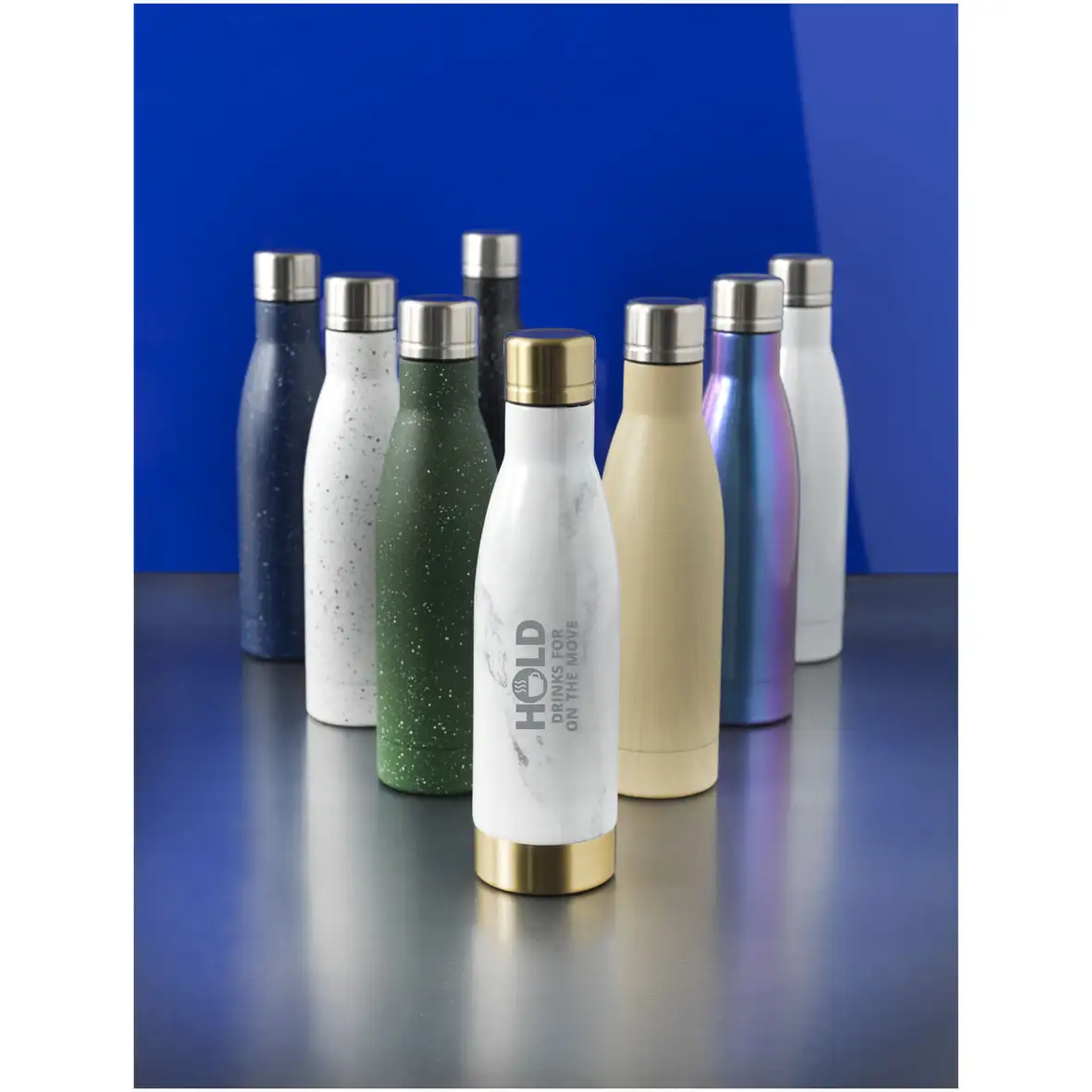 Kupfer-Vakuum Isolierflasche in Holzoptik, 500 ml – Ansicht 4