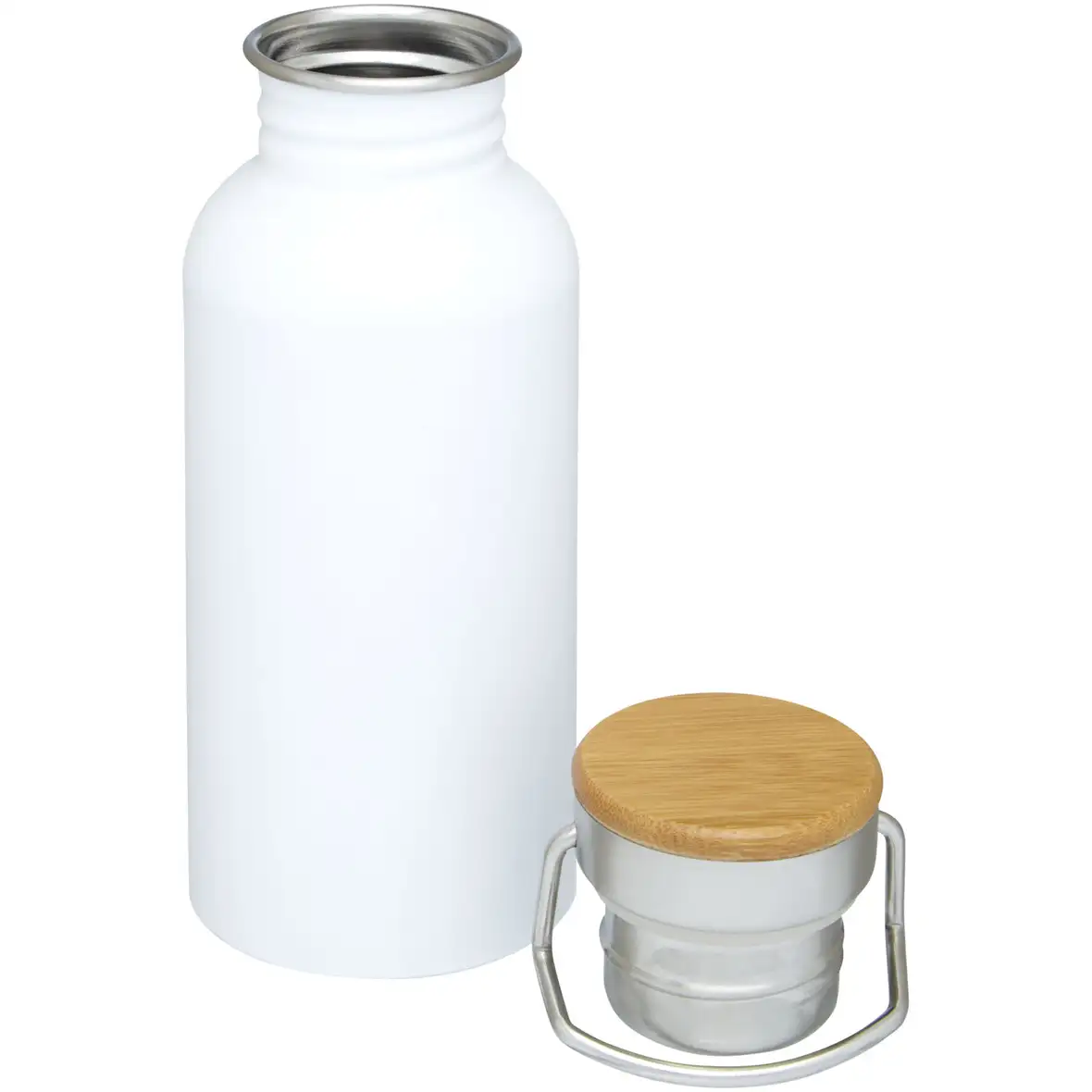 550 ml einwandige Trinkflasche aus recyceltem Edelstahl – Ansicht 3