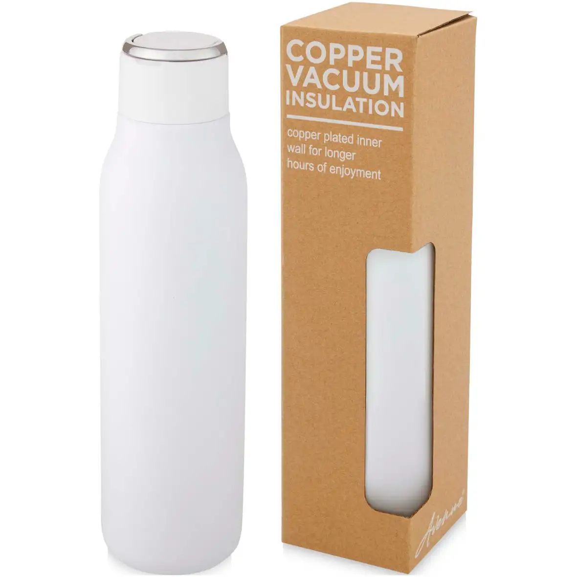 600 ml Kupfer-Vakuum Isolierflasche mit Metallschlaufe – Ansicht 4