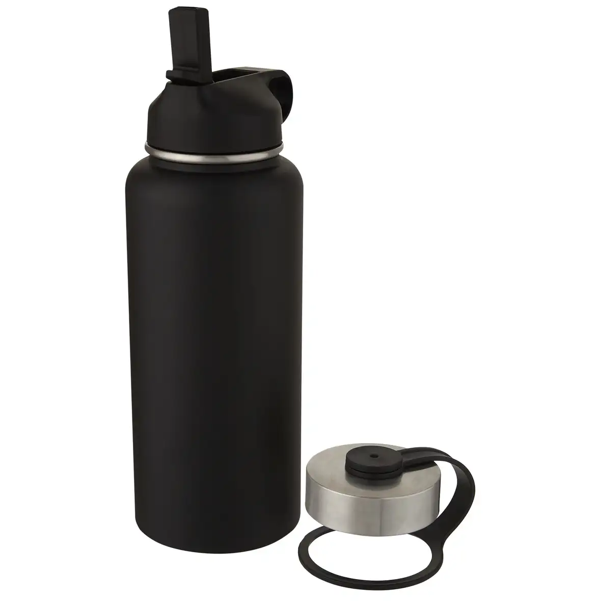 1 l Kupfer-Vakuum Isolierflasche mit 2 Deckeln – Ansicht 6