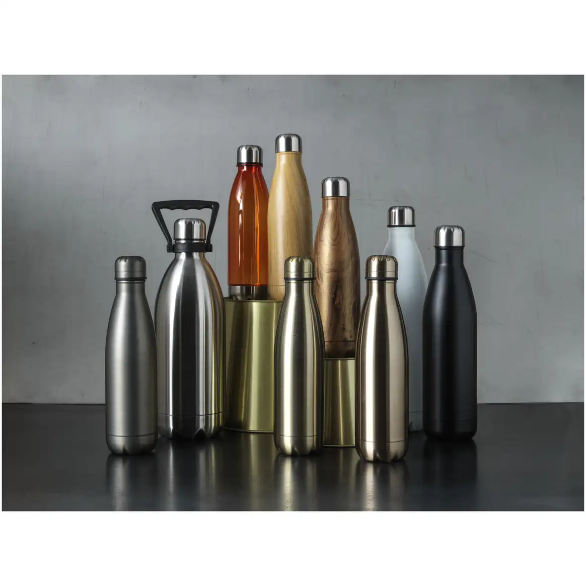 750 ml vakuumisolierte Edelstahlflasche – Ansicht 16