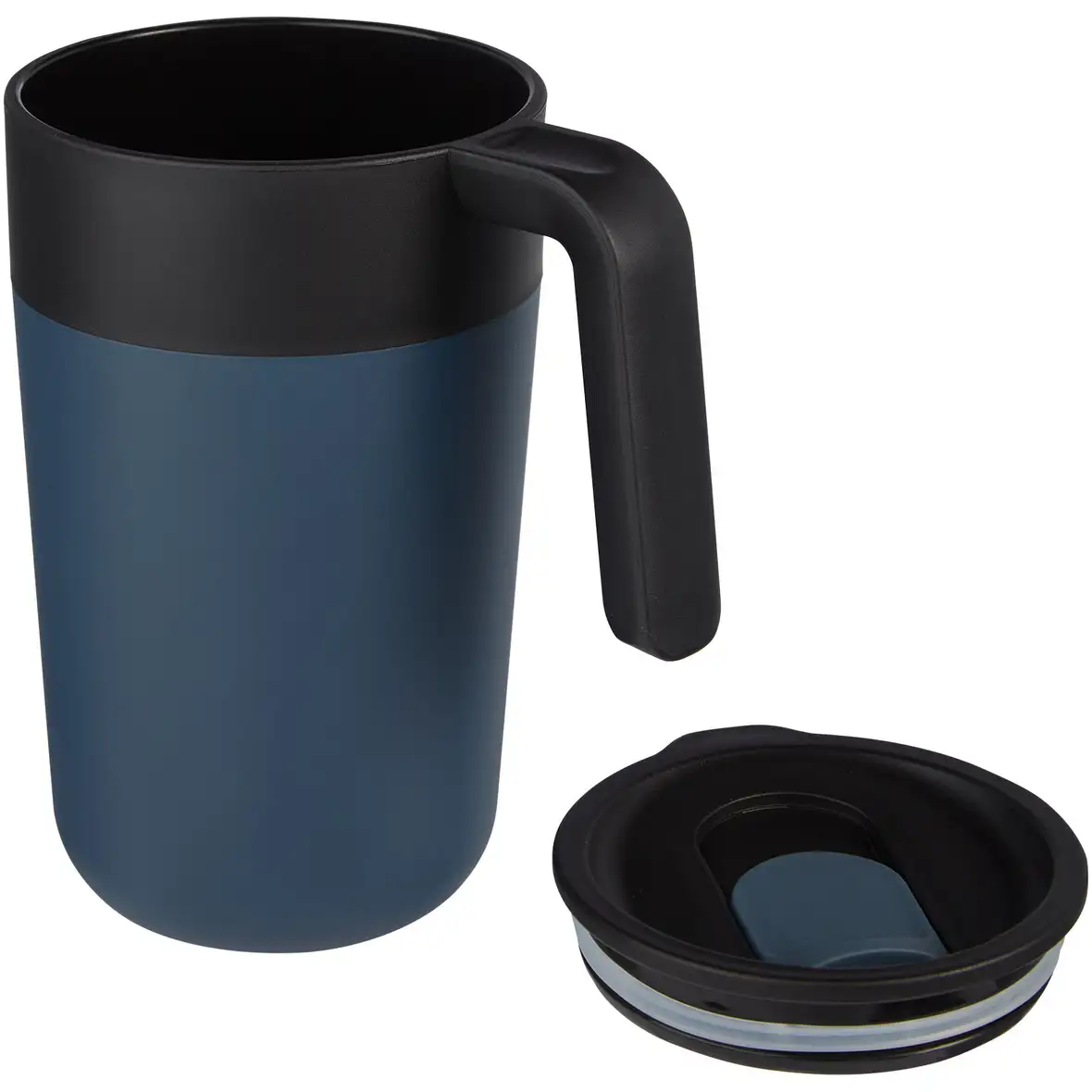 400 ml doppelwandiger Becher aus Recyclingmaterial – Ansicht 3