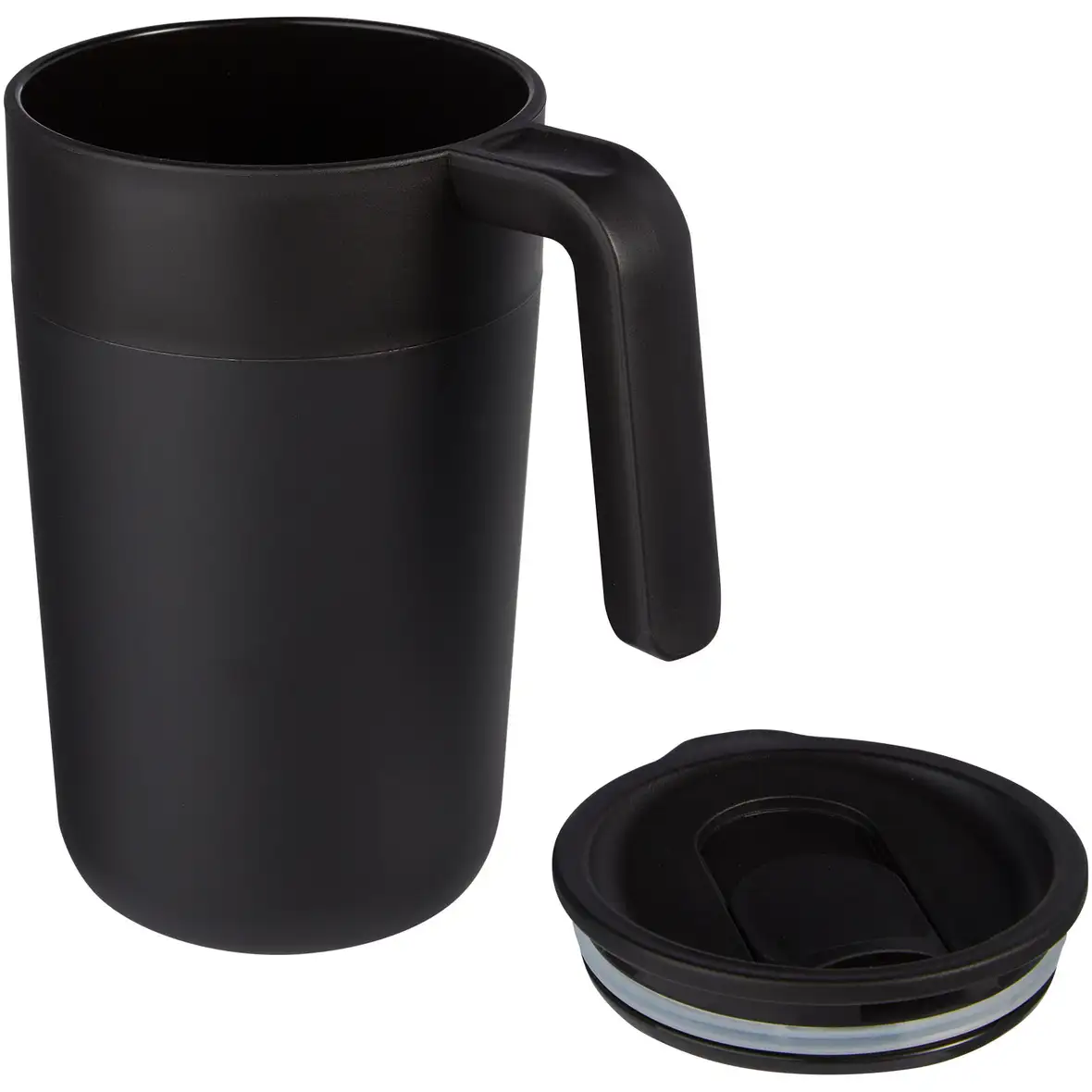 400 ml doppelwandiger Becher aus Recyclingmaterial – Ansicht 7