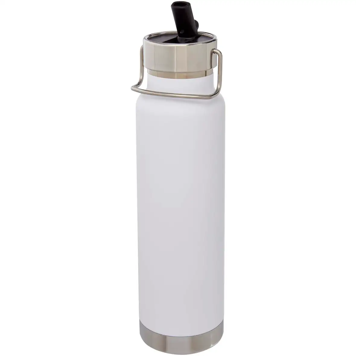 750 ml Kupfer-Vakuum Sportflasche mit Trinkhalm – Ansicht 1
