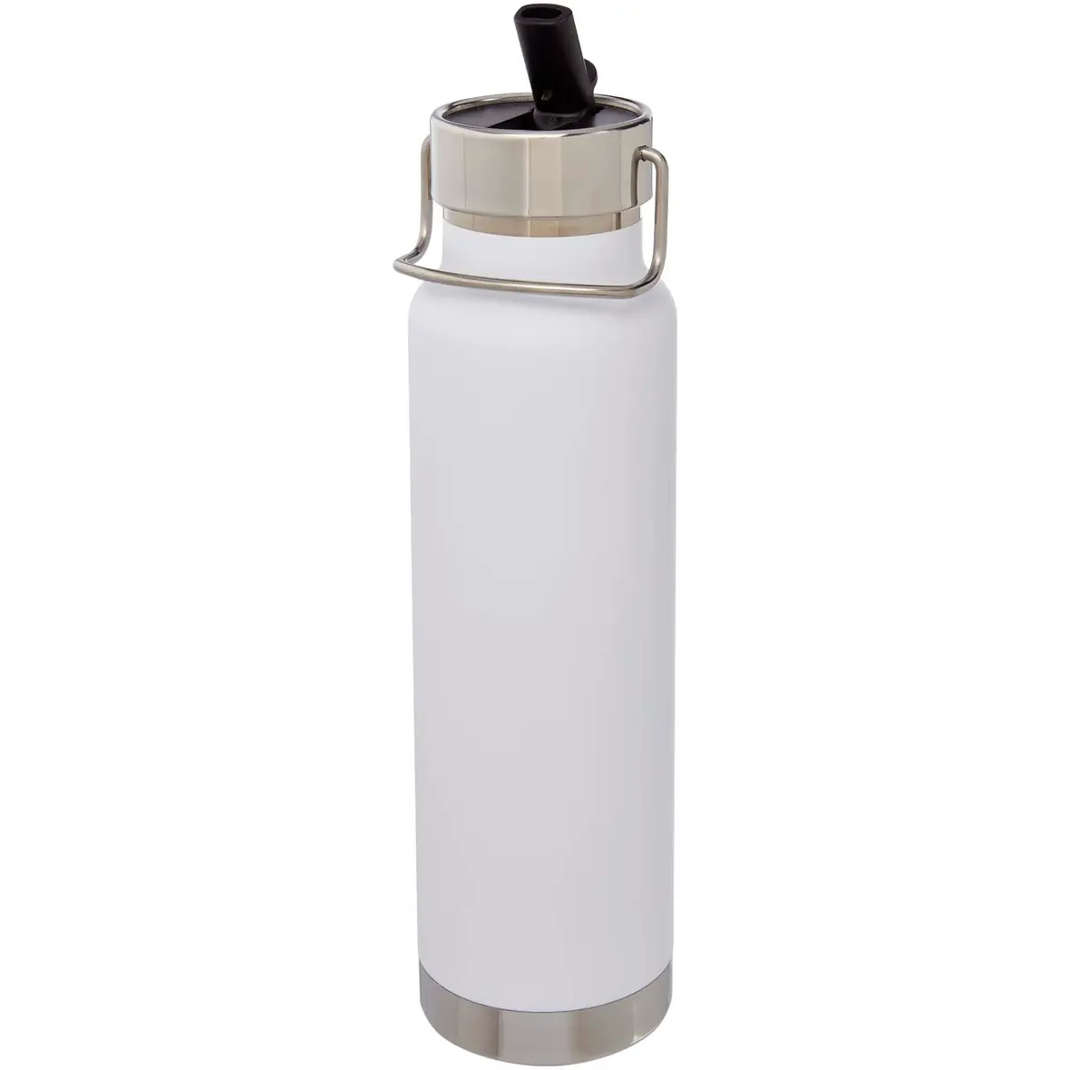 750 ml Kupfer-Vakuum Sportflasche mit Trinkhalm – Werbeartikel mit Logo bedrucken