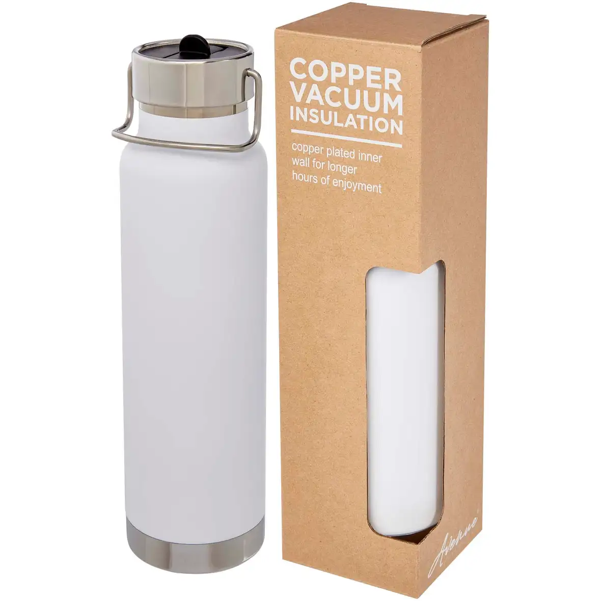 750 ml Kupfer-Vakuum Sportflasche mit Trinkhalm – Ansicht 6