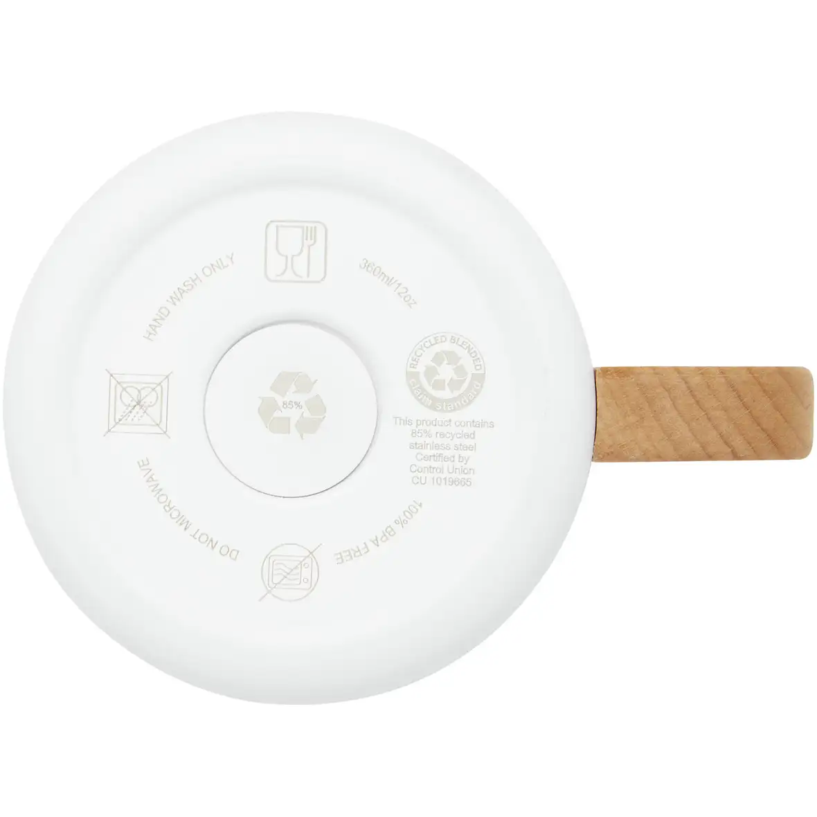 RCS-zertifizierter Becher aus recyceltem Edelstahl mit Kupfer-Vakuumisolierung, 360 ml – Ansicht 5