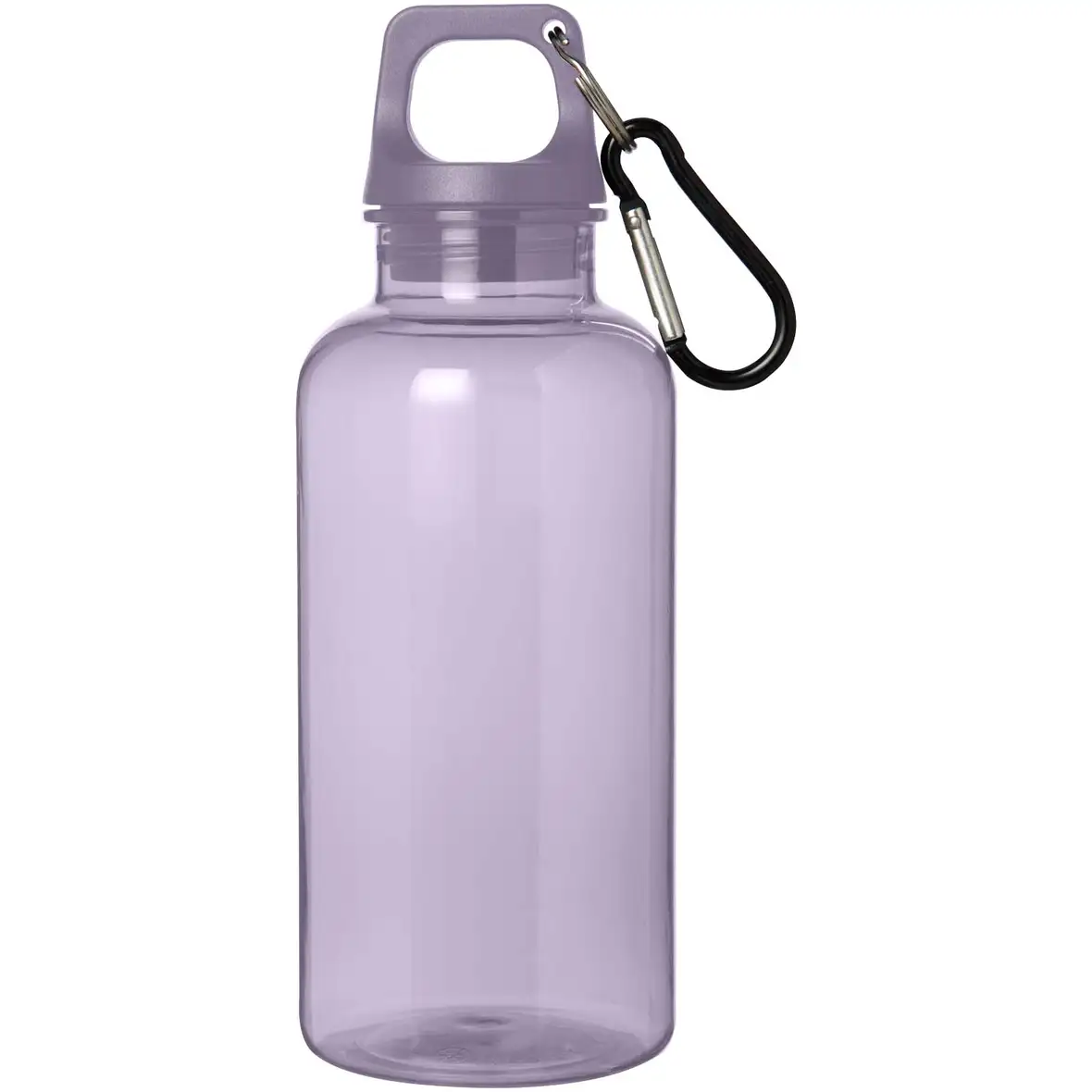 400 ml RCS-zertifizierte Trinkflasche aus recyceltem Kunststoff mit Karabiner – Ansicht 14