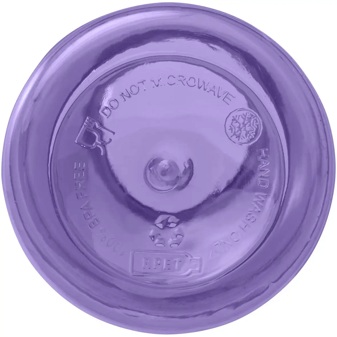 400 ml RCS-zertifizierte Trinkflasche aus recyceltem Kunststoff mit Karabiner – Ansicht 18