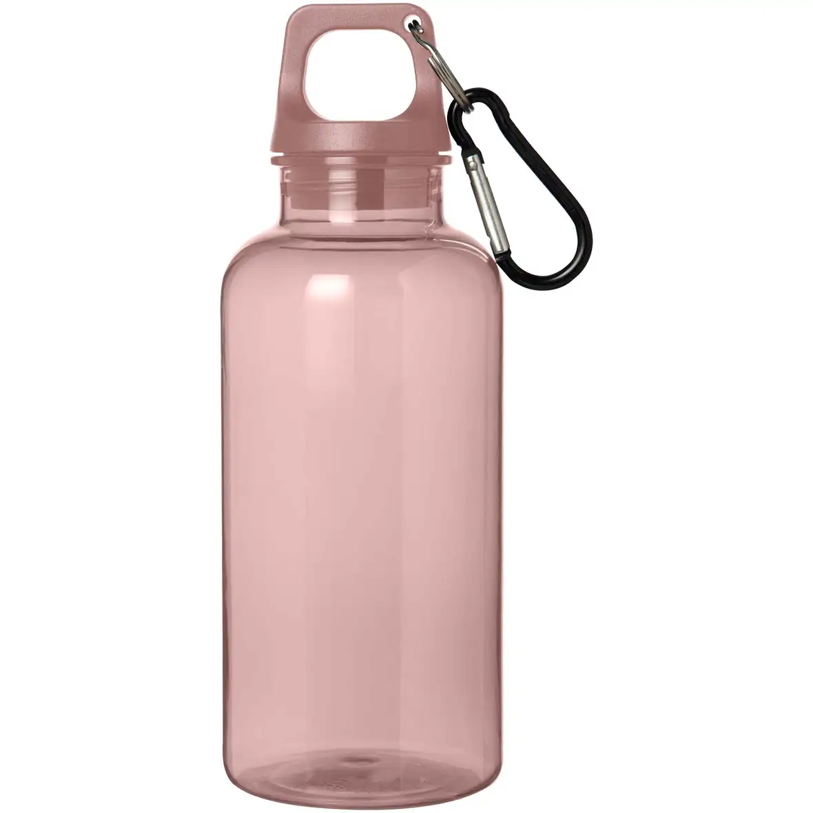 400 ml RCS-zertifizierte Trinkflasche aus recyceltem Kunststoff mit Karabiner – Ansicht 20