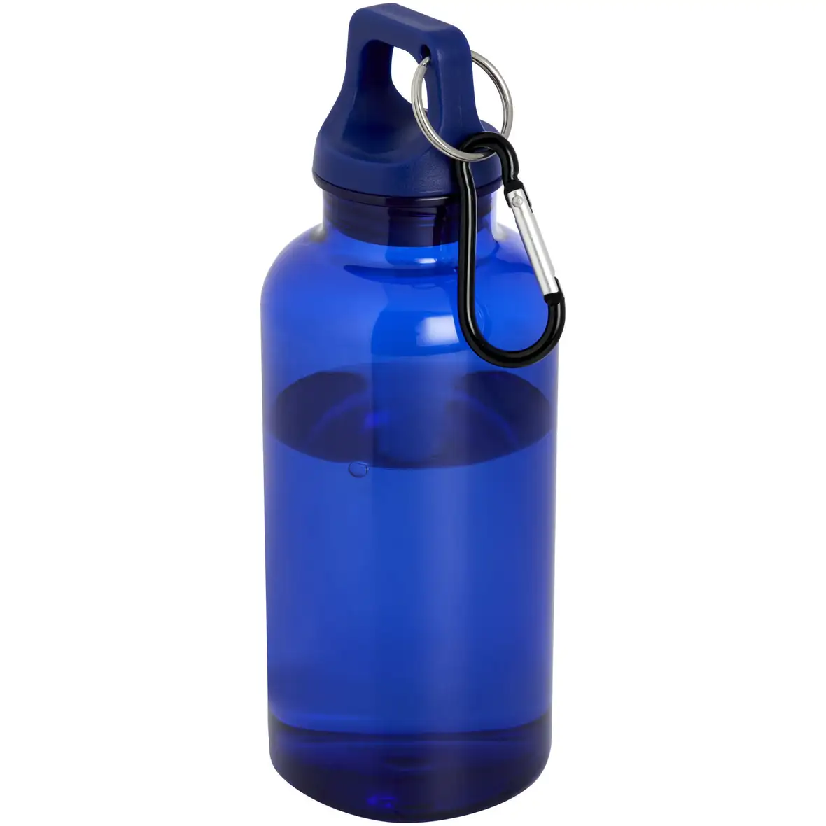 400 ml RCS-zertifizierte Trinkflasche aus recyceltem Kunststoff mit Karabiner – Ansicht 25