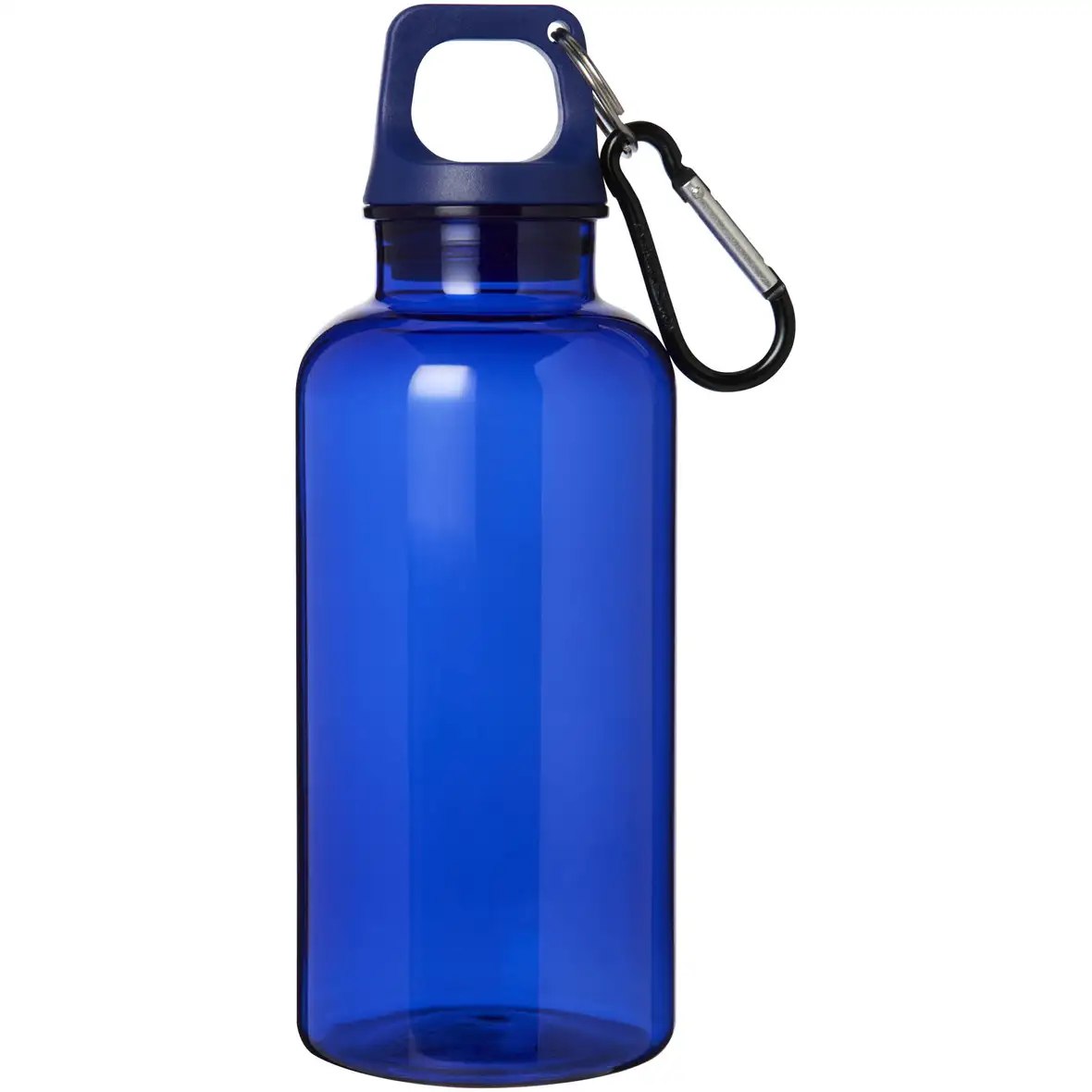 400 ml RCS-zertifizierte Trinkflasche aus recyceltem Kunststoff mit Karabiner – Ansicht 26