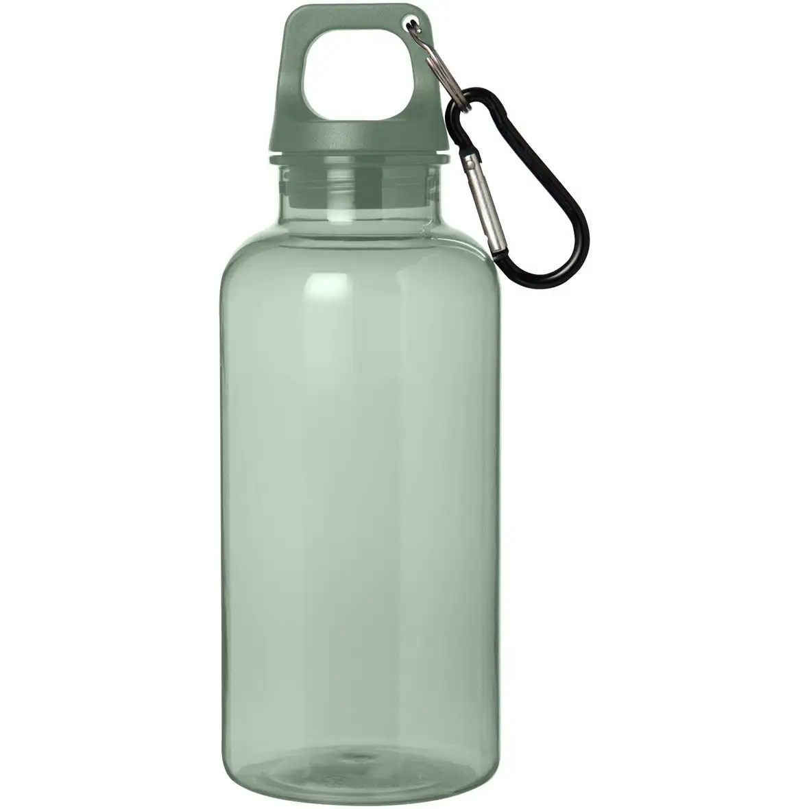 400 ml RCS-zertifizierte Trinkflasche aus recyceltem Kunststoff mit Karabiner – Ansicht 37