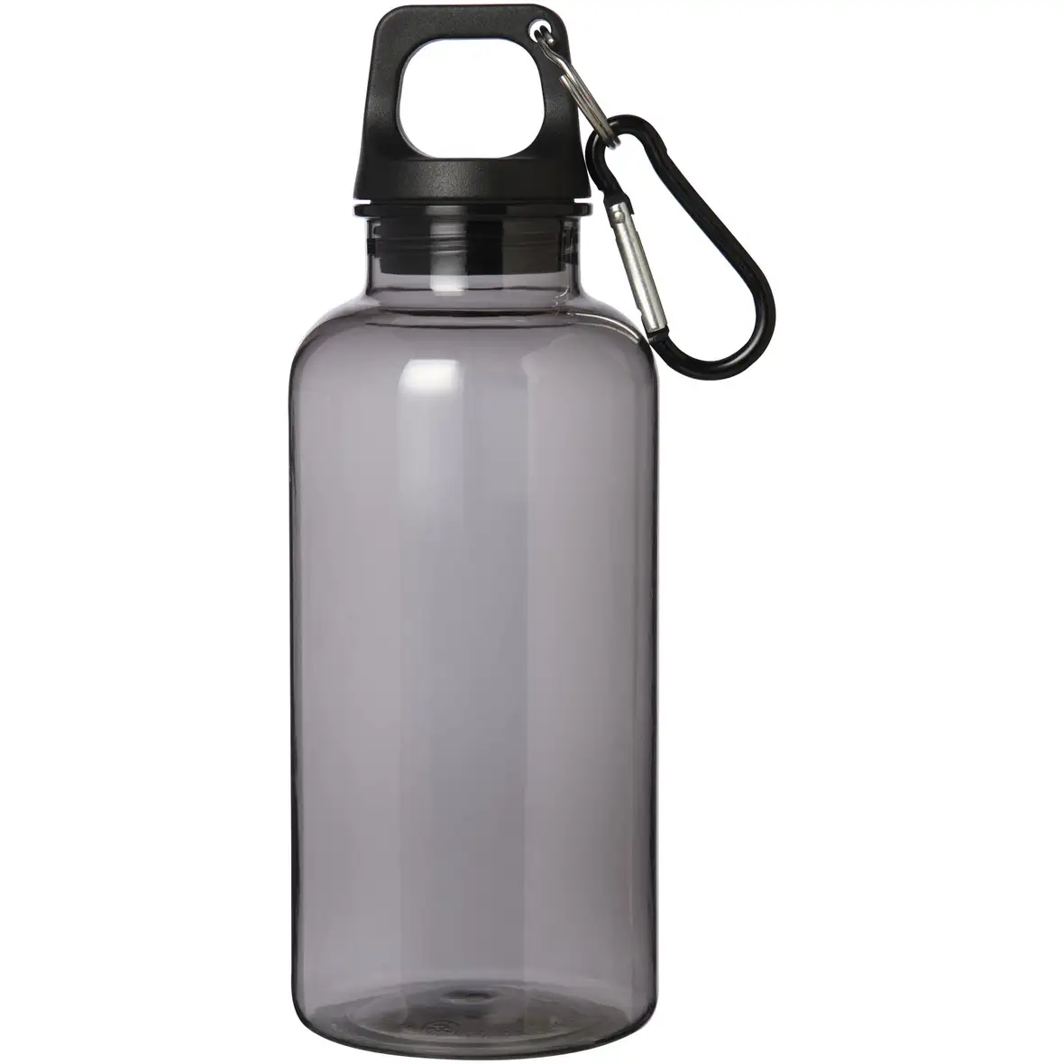 400 ml RCS-zertifizierte Trinkflasche aus recyceltem Kunststoff mit Karabiner – Ansicht 40
