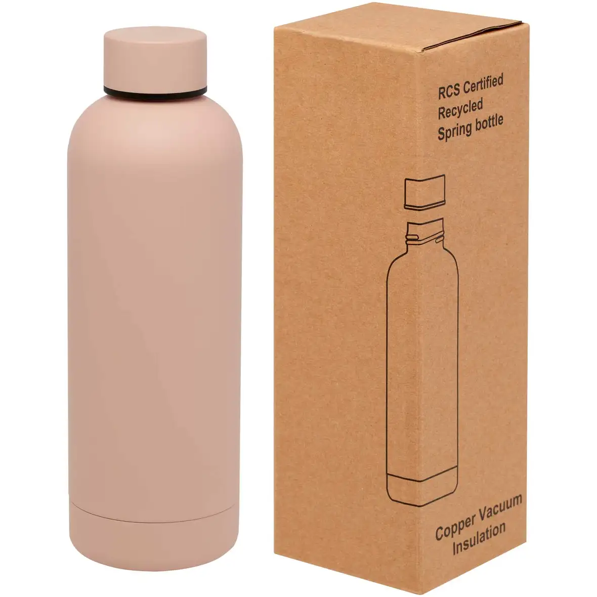 500 ml RCS-zertifizierte Kupfer-Vakuum Isolierflasche aus recyceltem Edelstahl – Ansicht 6