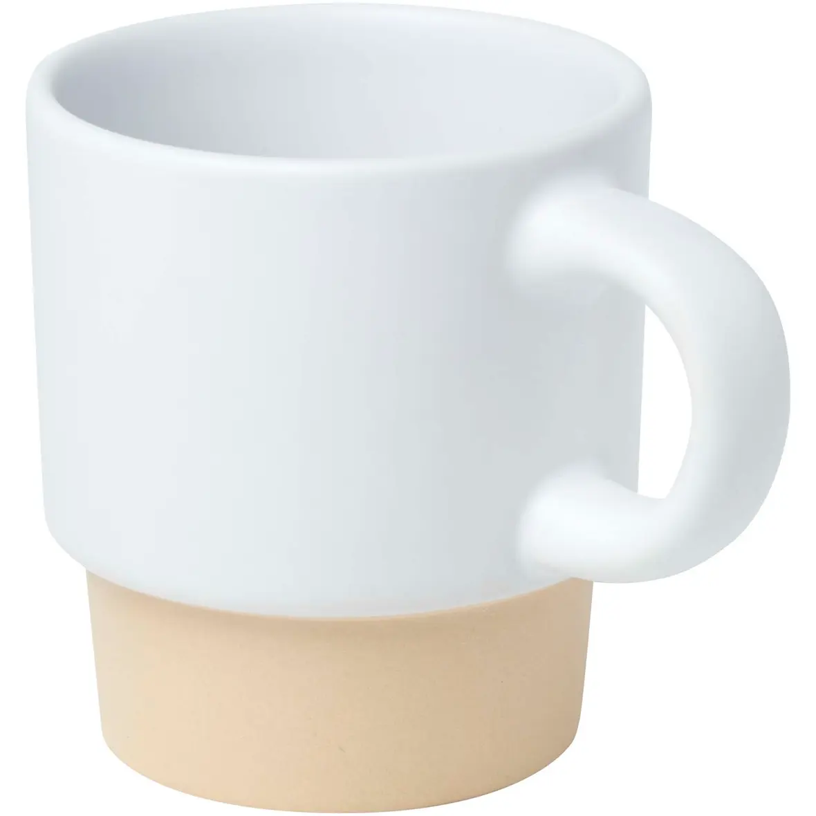 130 ml stapelbarer Expresso Becher mit Tonboden – Werbeartikel mit Logo bedrucken