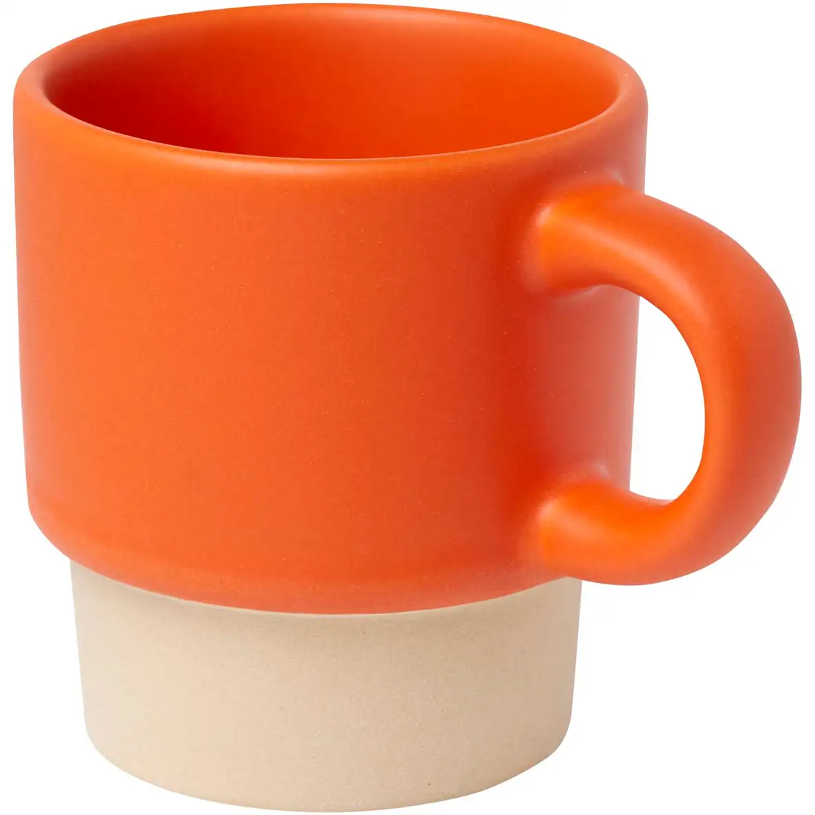 130 ml stapelbarer Expresso Becher mit Tonboden – Ansicht 4